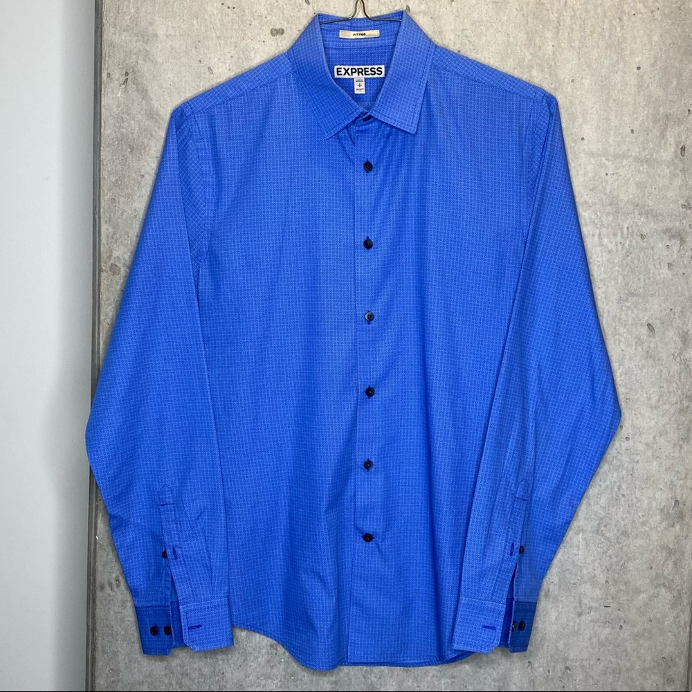 EXPRESS fitted long sleeve dress shirt
